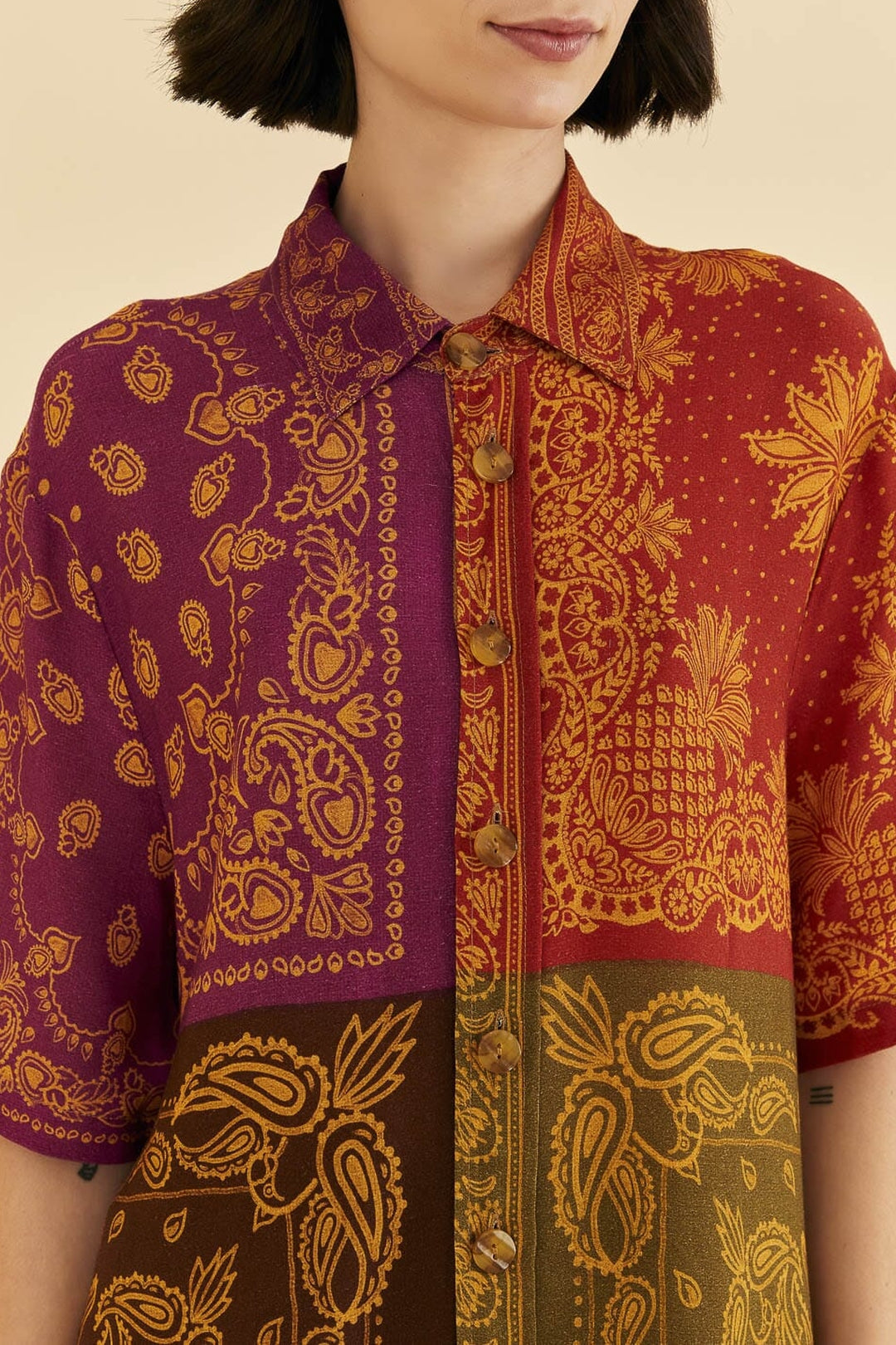 Bandana Dream short-sleeved shirt - Orange