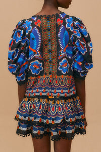 Blouse à manches courtes - Bleu