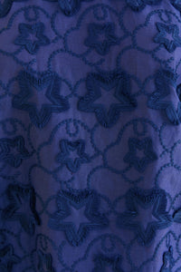 Blouse 3D Star Texture - Bleu