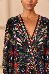 NEW_Classic Garden Black Chemises & Blouses - Classic Garden Black