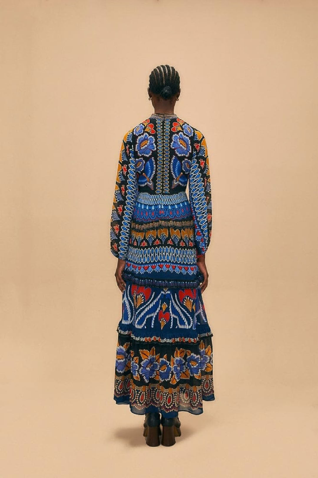 Robe longue Ainika - Bleu