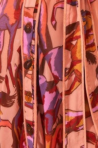 Robe courte à manches longues - Rose