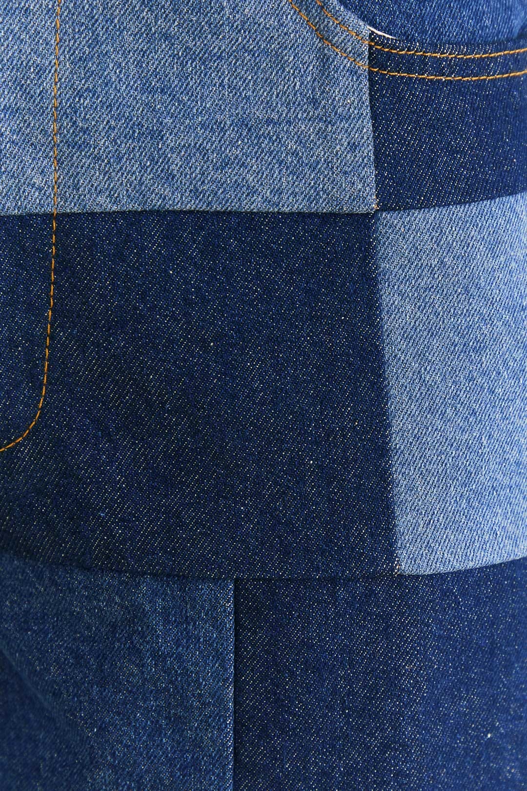 Graphic patch jeans - Blue