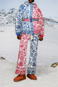 Pantalon de ski Jardin Ananas - Rouge