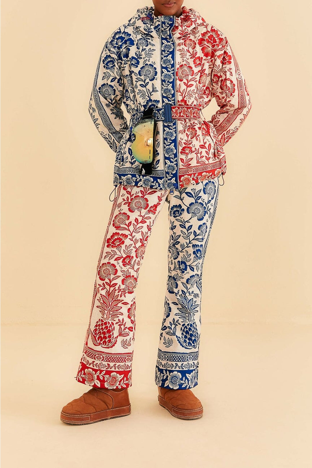 Pantalon de ski Jardin Ananas - Rouge