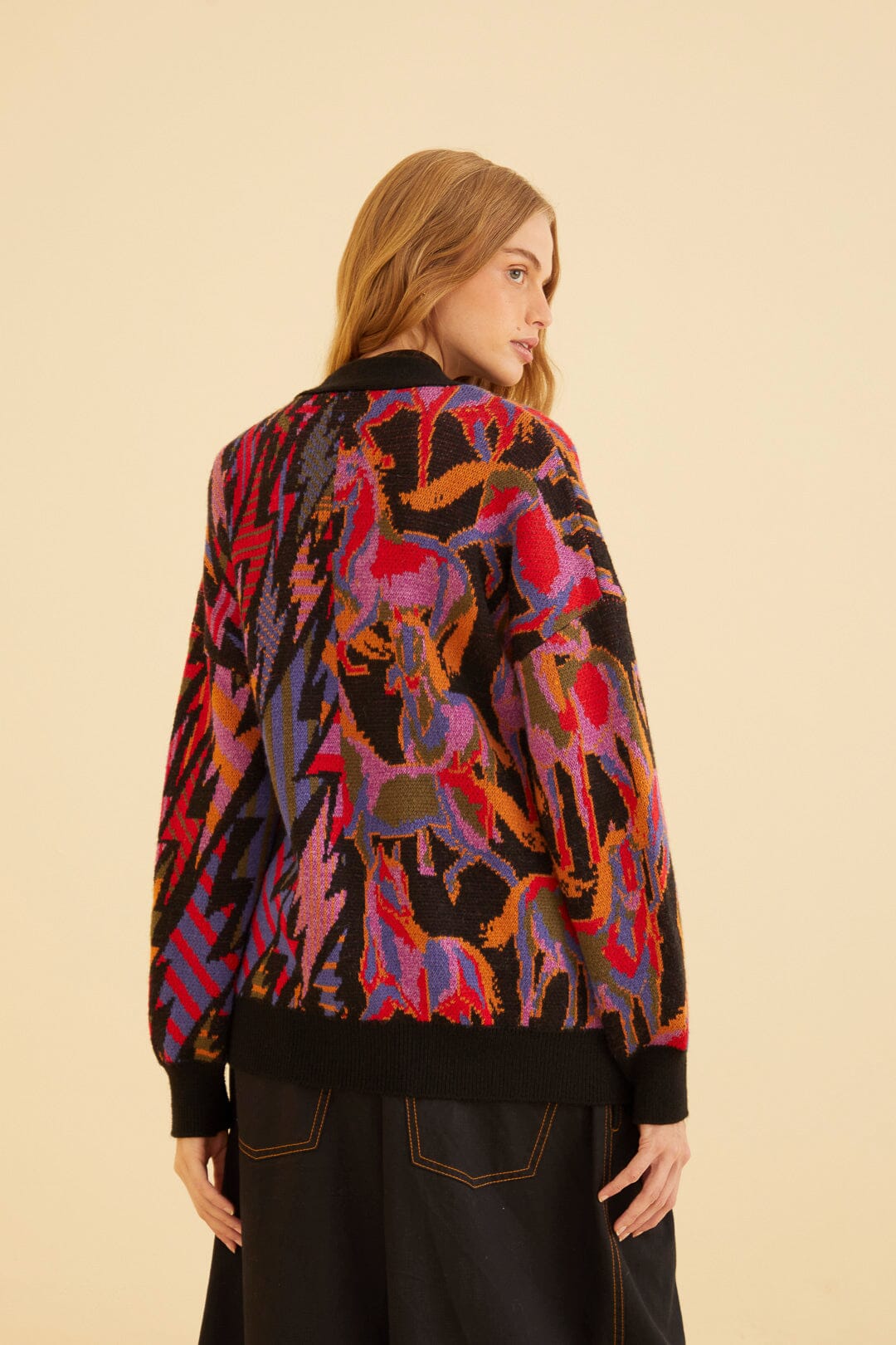 NEW_Horses Black Cardigans & Pulls - Horses Black