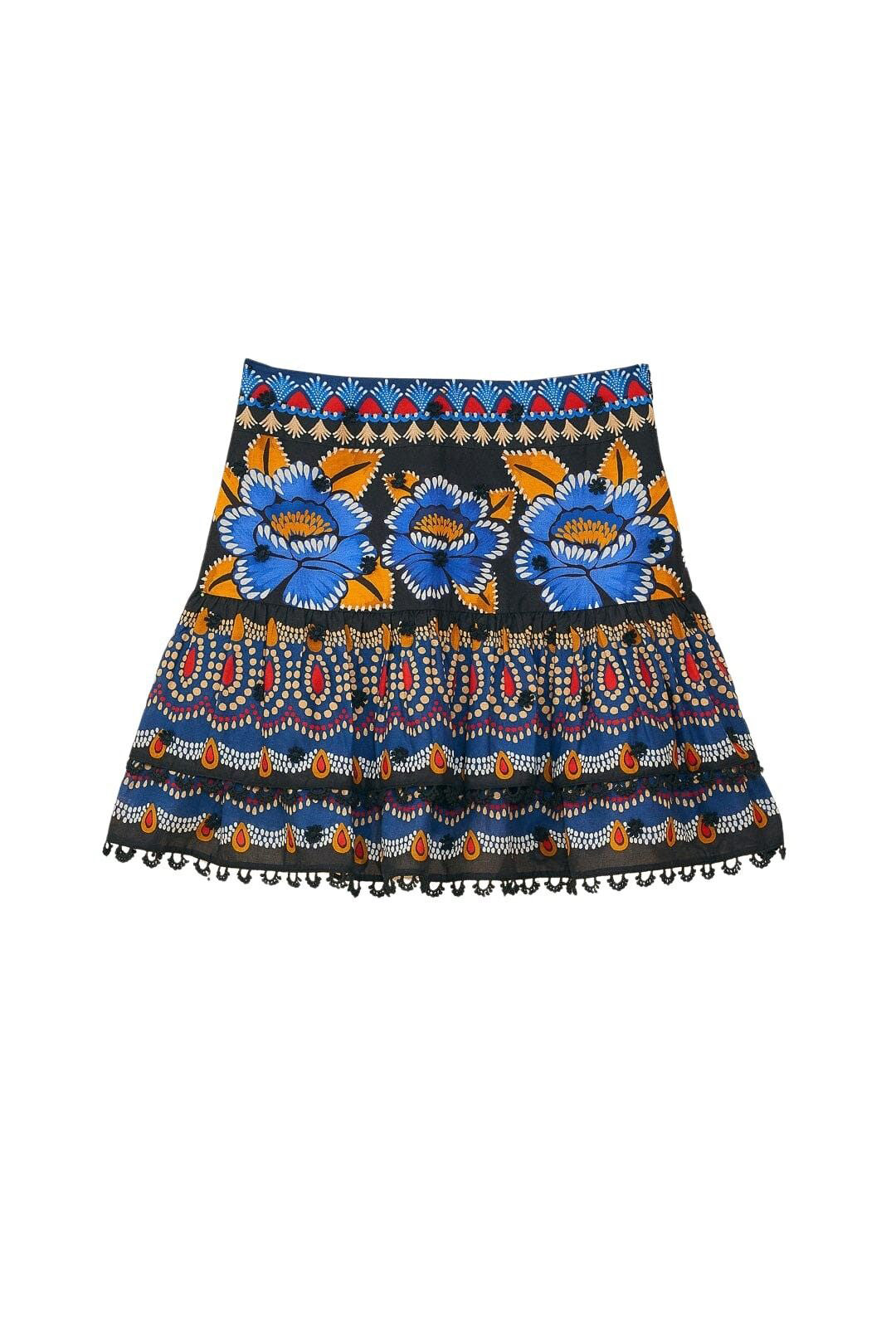 Jupe courte Sparkle Ainika en coton - Bleu