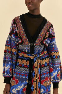 Cardigan Ainika Sparkle - Bleu
