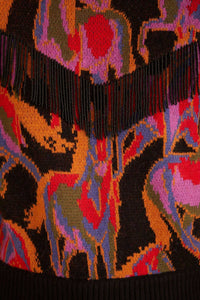 Pull à franges Wild Horses - Noir