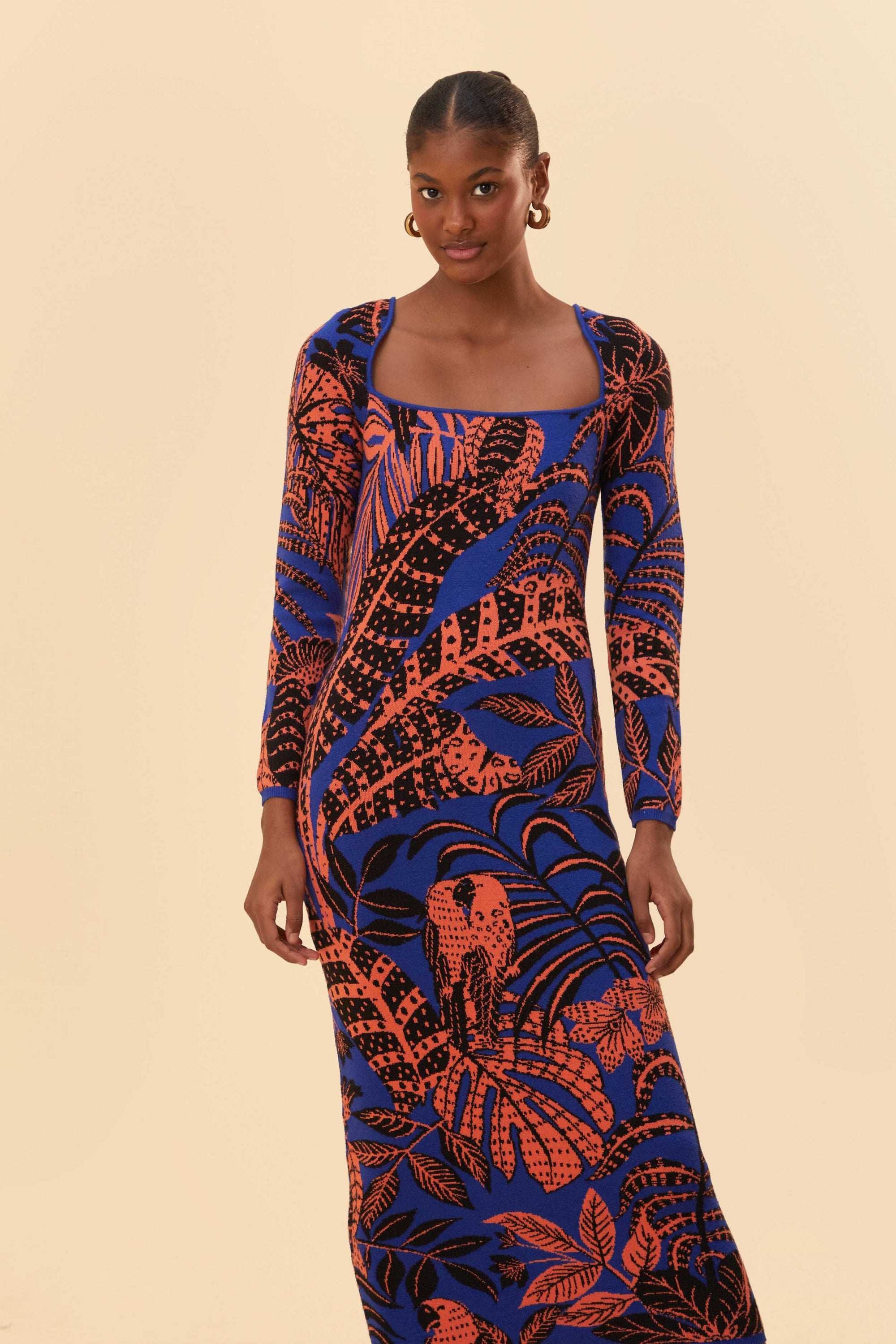 NEW_Tropical Gold Blue Robes courtes - Tropical Gold Blue