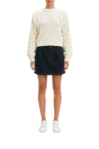 Pull en maille épaisse  - Blanc