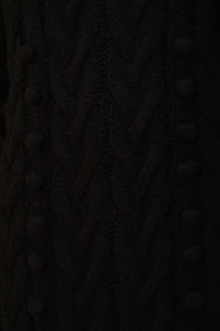 Robe midi à épaules dénudées - Noir