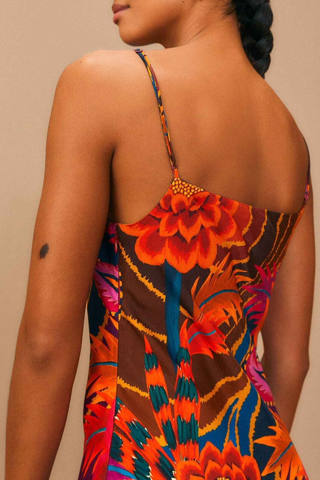 MEDIA OFF LINE_Robe maxi Multicolor Sleveless - Rouge