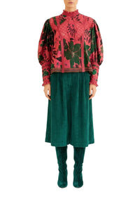 Blouse Floral Yard Blush - Rose
