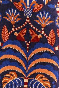 Jupe midi Nature Beauty en maille - Bleu