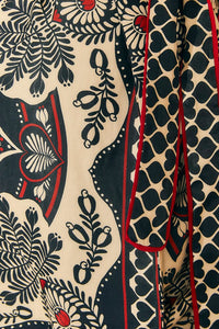 Kimono Passion ceinturé - Noir