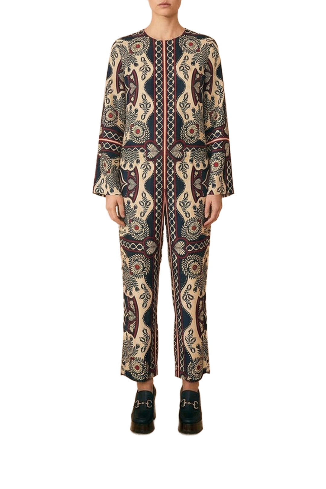 Pantalon Passion en foulard - Noir