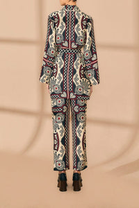Pantalon Passion en foulard - Noir