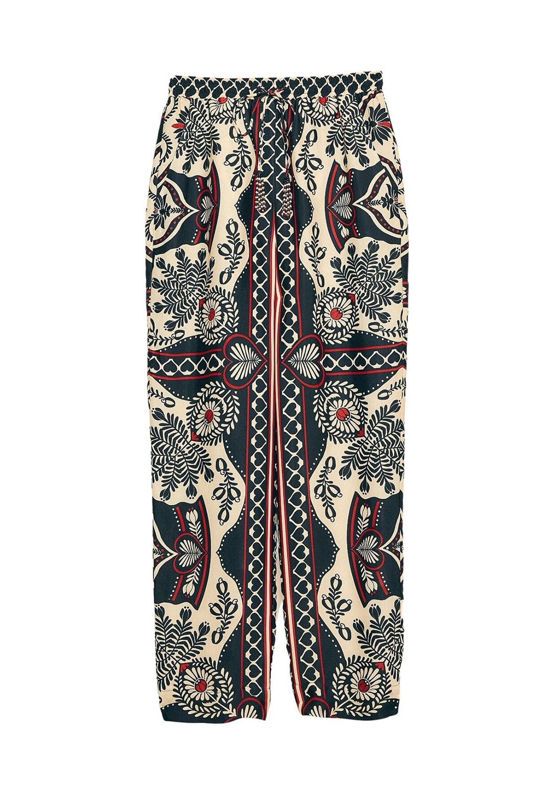 Pantalon Passion en foulard - Noir