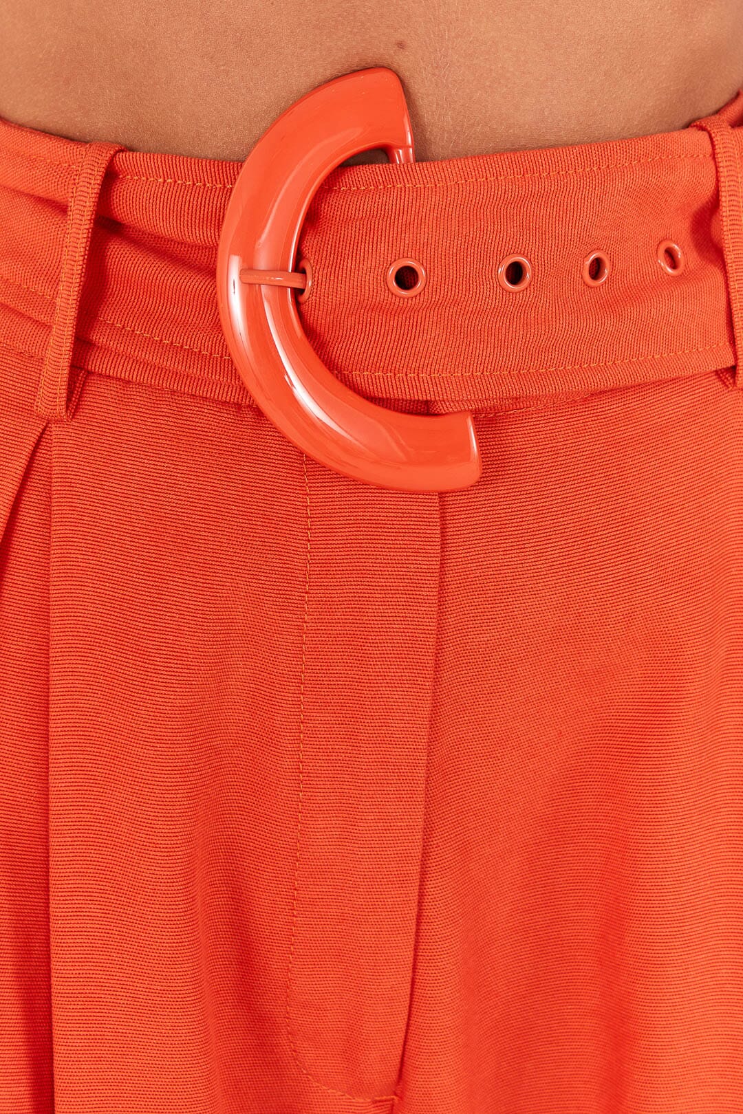 Pantalon tailleur en coton - Orange