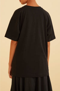 T-shirt Nature Lovers en coton - Noir