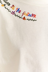 Chemise Nature Is The Future brodée - Blanc