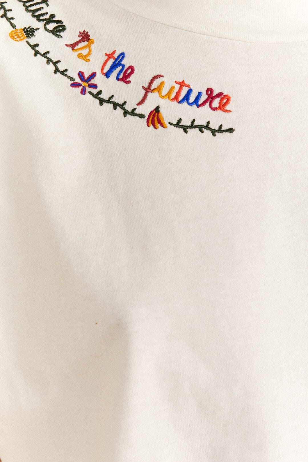 Chemise Nature Is The Future brodée - Blanc