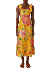 Bloom Yellow Robe midi - Bloom Yellow