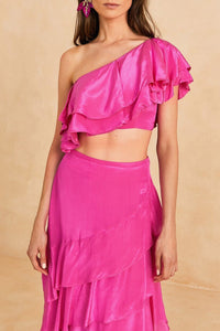 Top Marrocaine Ruffle - Rose