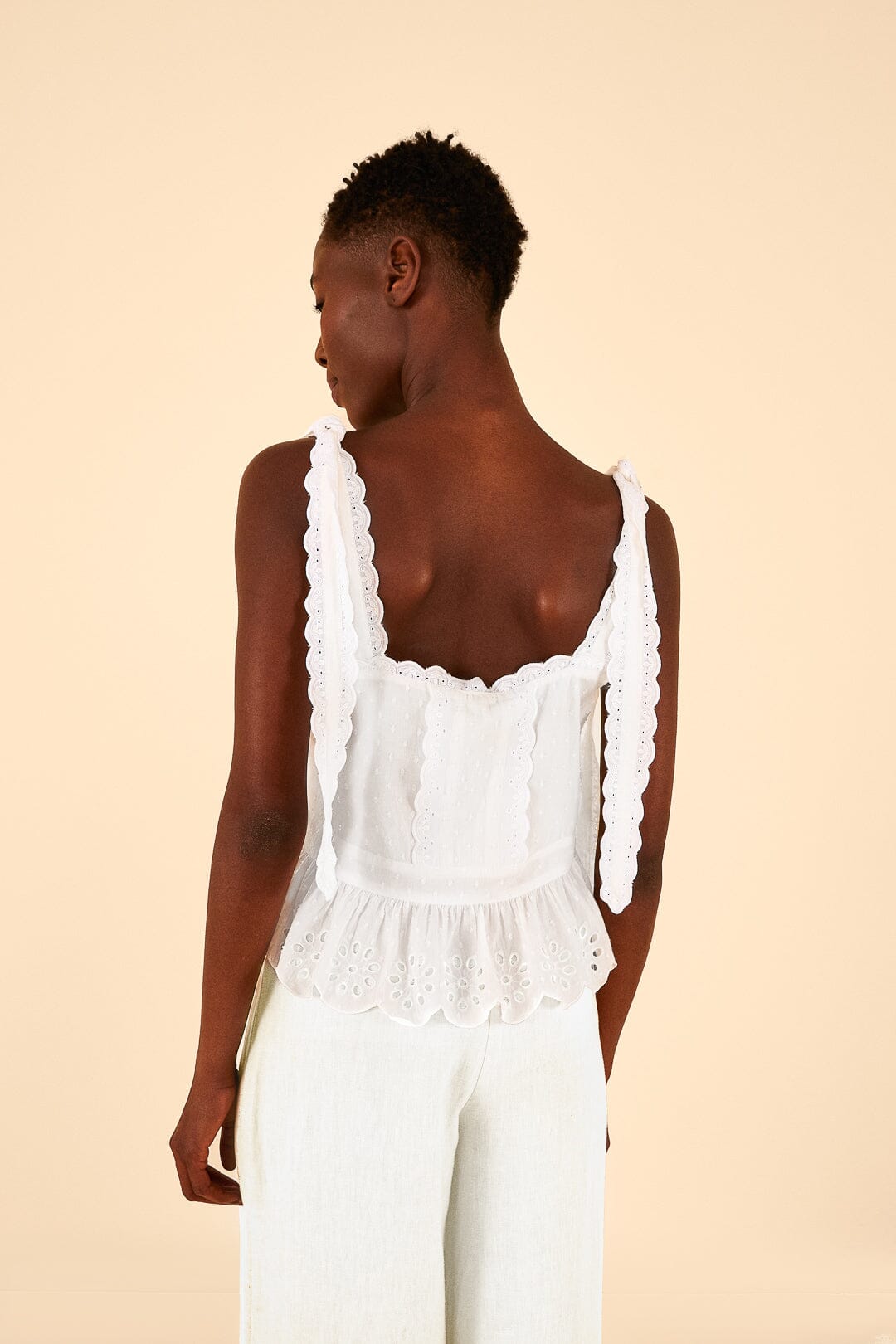 DJV_Off White Tops & T-Shirts - Off White