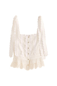 DJV_Off White Tops & T-Shirts - Off White