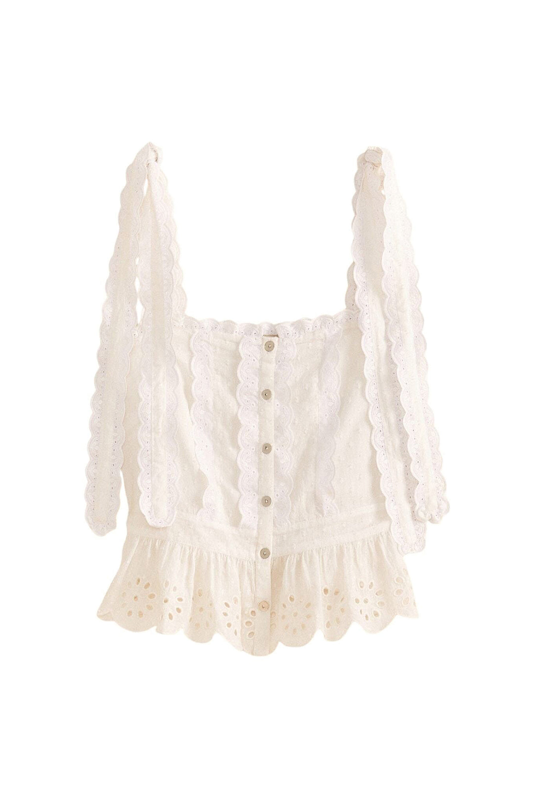 DJV_Off White Tops & T-Shirts - Off White