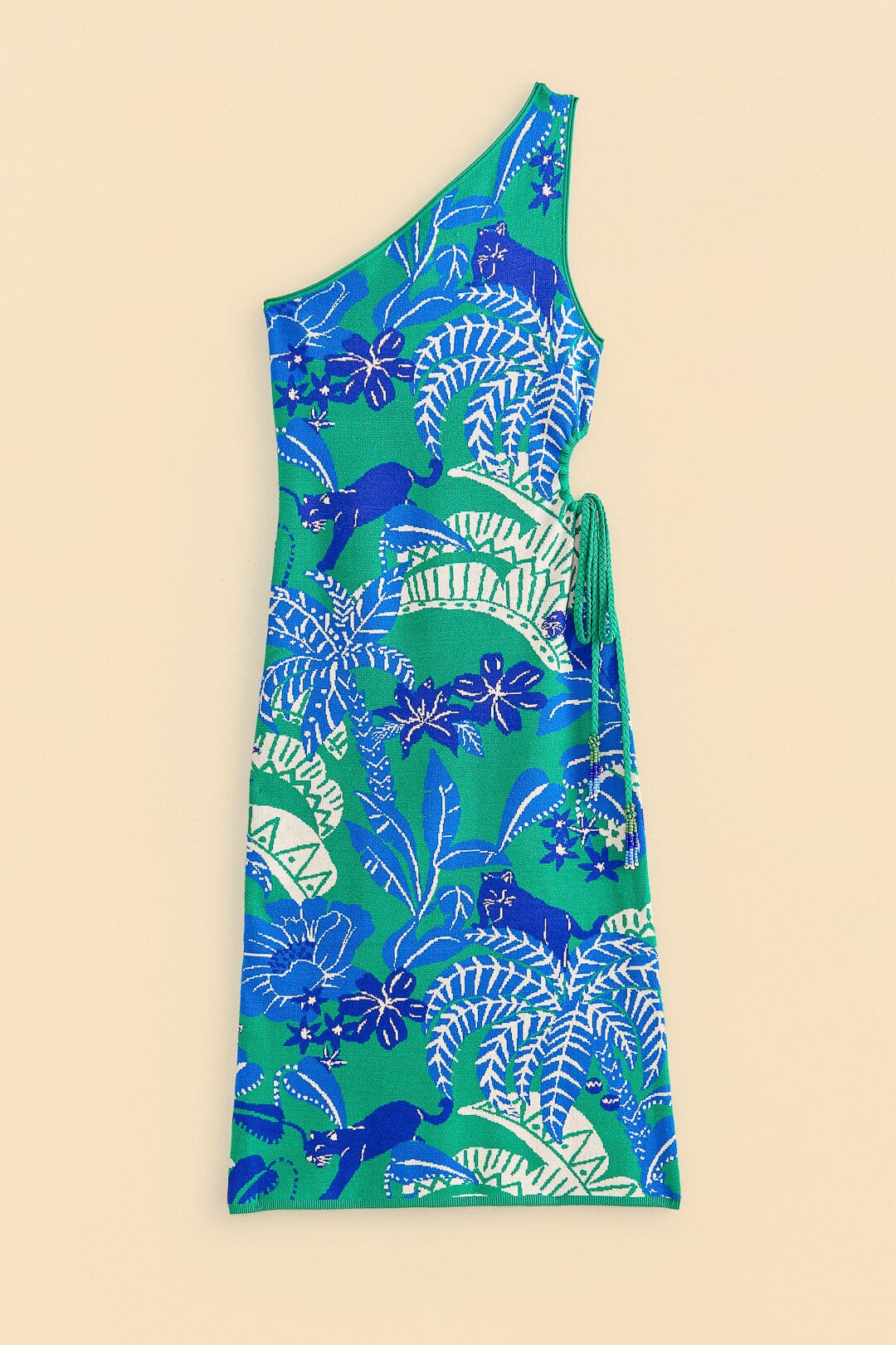 DJV_Jungle Panther Green Robes midi - Jungle Panther Green