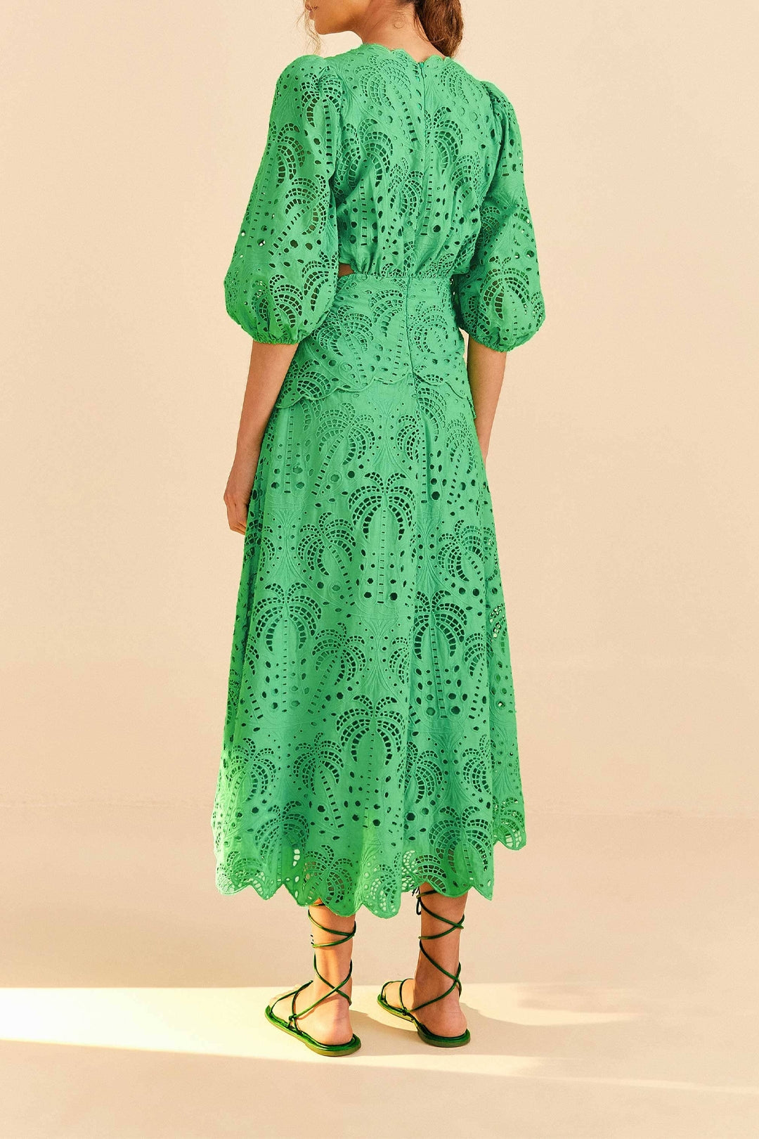 Robe midi Richilieur - Vert