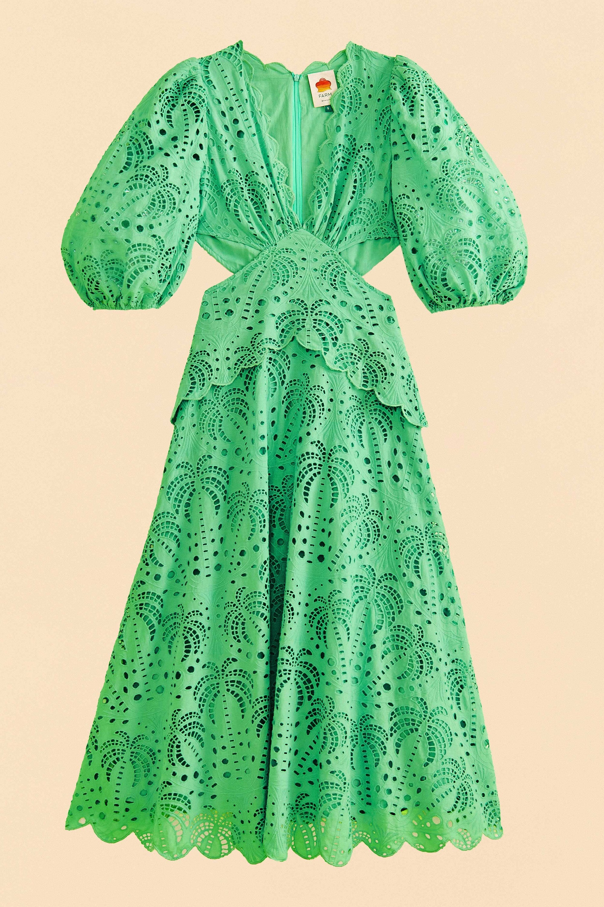 Robe midi Richilieur - Vert