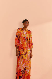NEW_Jungle Panther Beige Robes midi - Jungle Panther Beige