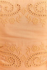 Dark Sand cotton lace blouse - Beige