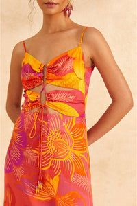 Robe longue Summer Garden Ombre - Multicolore