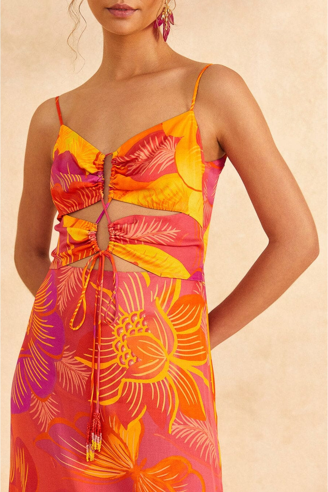 Robe longue Summer Garden Ombre - Multicolore