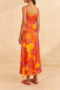 Robe longue Summer Garden Ombre - Multicolore