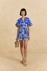 NEW_Lace Bananas Navy Blue Robes courtes - Lace Bananas Navy Blue