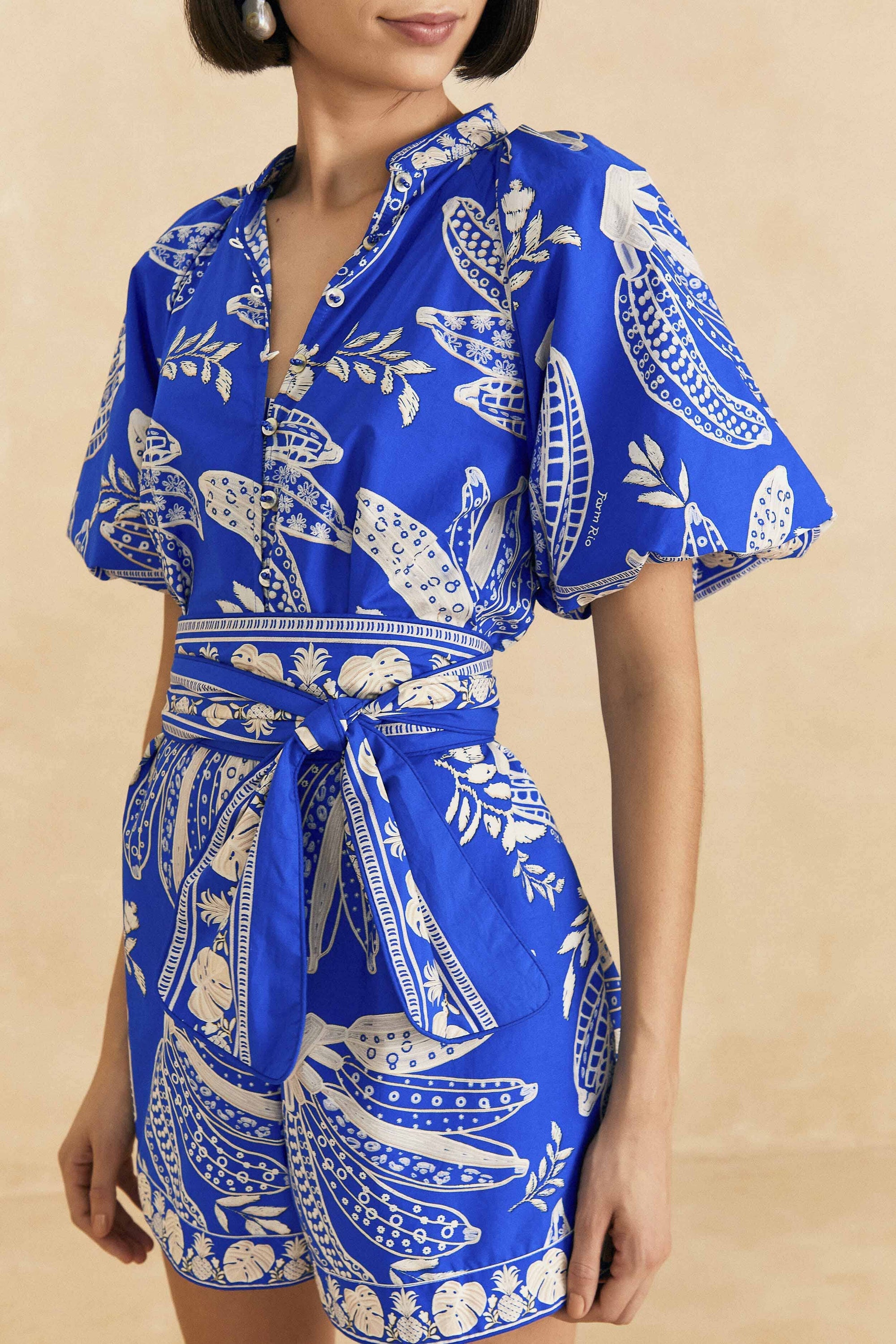 NEW_Lace Bananas Navy Blue Robes courtes - Lace Bananas Navy Blue