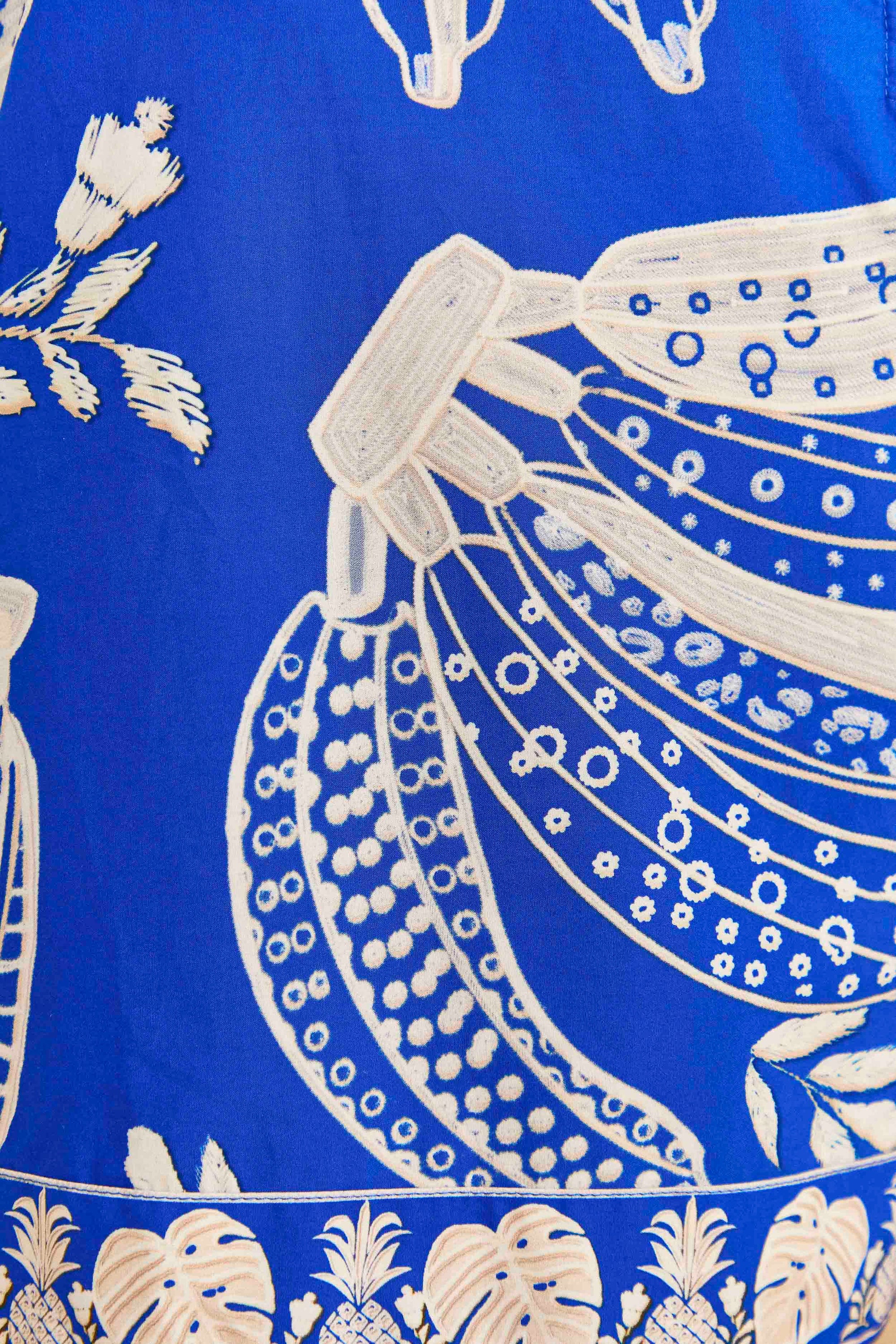 NEW_Lace Bananas Navy Blue Robes courtes - Lace Bananas Navy Blue
