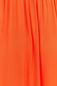 MEDIA OFF LINE_Robe midi Viscose Satin - Rouge