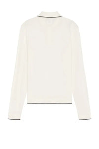 Polo Tricot en maille fine - Off White