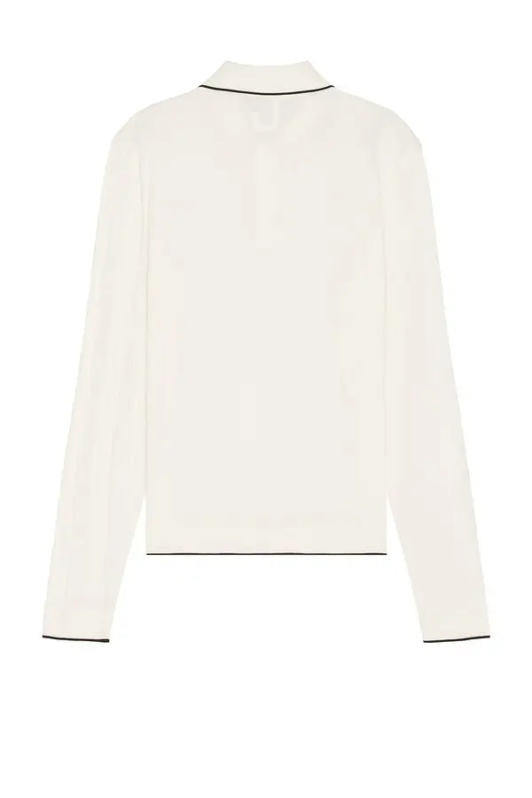 Polo Tricot en maille fine - Off White