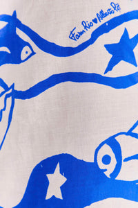 Blouse Smocked Pitta Waves - Blanc