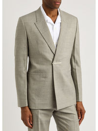 METAL BAR STRUCTURED SLIM FIT JACKET