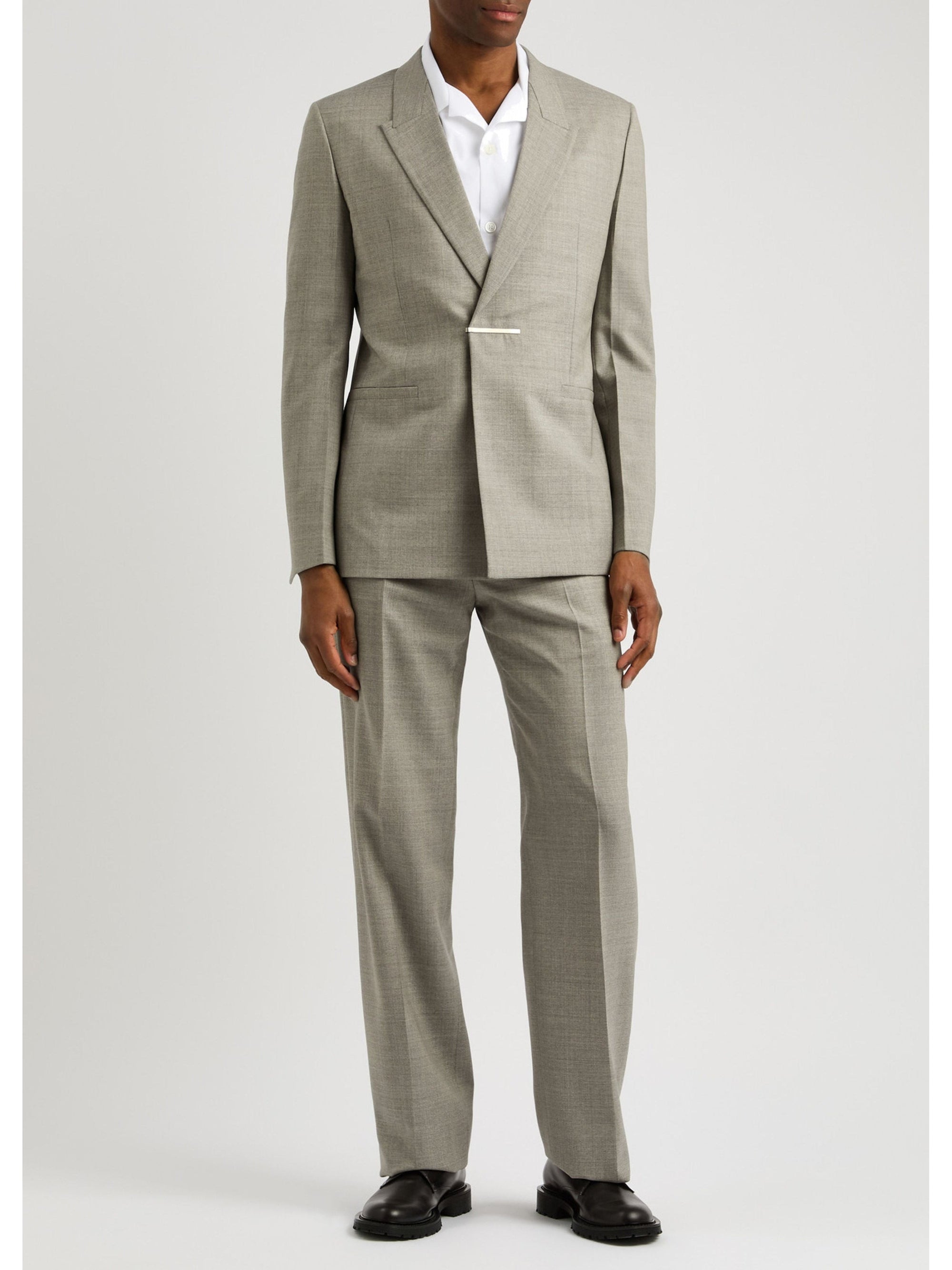 METAL BAR STRUCTURED SLIM FIT JACKET