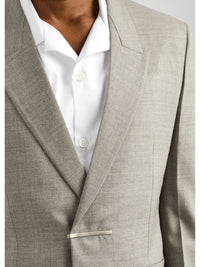 METAL BAR STRUCTURED SLIM FIT JACKET